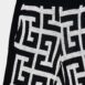 BalmainMonogram Pattern Flare Trousers at Fashion Clinic