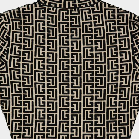 BalmainMonogram Print Turtleneck at Fashion Clinic