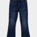 BalmainNavy Blue Flared Cotton Jeans at Fashion Clinic
