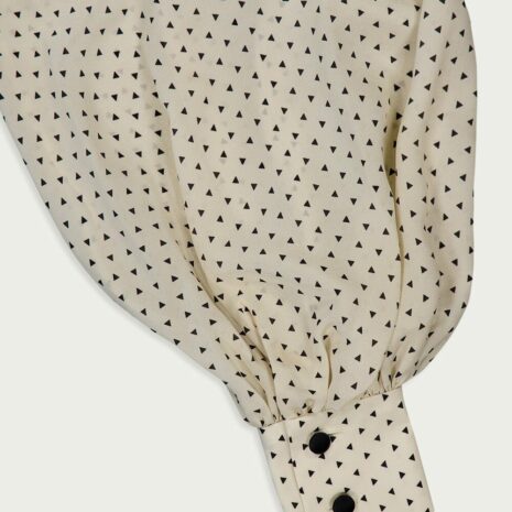 BalmainPrinted Pussy Bow Silk Blouse at Fashion Clinic