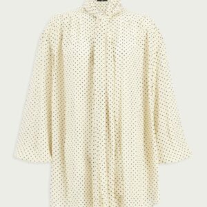 BalmainPrinted Pussy Bow Silk Blouse at Fashion Clinic