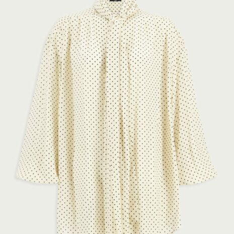 BalmainPrinted Pussy Bow Silk Blouse at Fashion Clinic