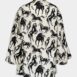 BalmainPrinted Silk Tie-Neck Shirt at Fashion Clinic