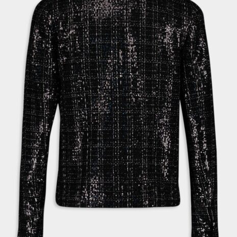 BalmainSequin-Embellished Tweed Jacket at Fashion Clinic