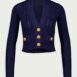 BalmainV-Neck Cropped Cardigan at Fashion Clinic