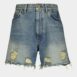 BalmainVintage Fringed Denim Shorts at Fashion Clinic