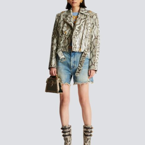 BalmainVintage Fringed Denim Shorts at Fashion Clinic