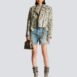 BalmainVintage Fringed Denim Shorts at Fashion Clinic