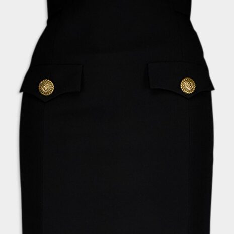 BalmainVirgin Wool Mini Skirt at Fashion Clinic