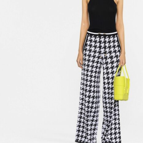 BalmainWool blend straight leg trousers at Fashion Clinic