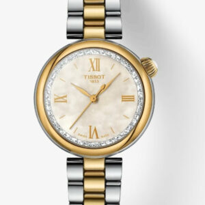 Tissot Desir Powermatic 80 Mother of Pearl Dial 28mm Two-Tone Steel Women's Watch T1520102211801