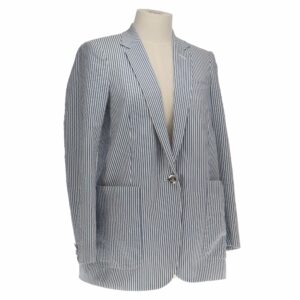 Gucci Blue Stripe Cotton Jacket