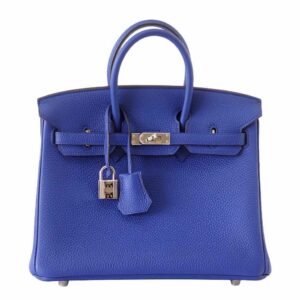 Hermes Birkin 25 Bleu Electric Bag