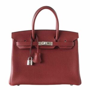 Hermes Birkin 30 Rouge H Togo Bag