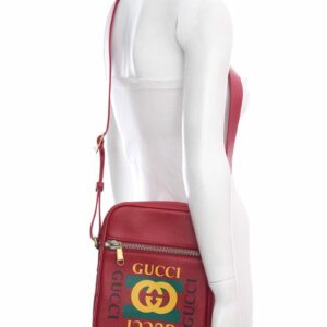 Gucci Red Print Messenger Cross-Body