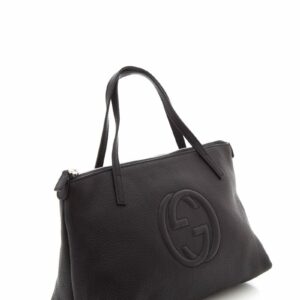 Gucci Black Small Pebbled Leather Soho Handbag