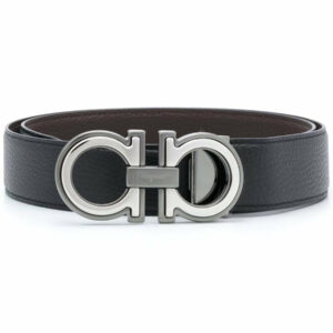 Ferragamo Belt Hooks Hammered Leather Accessories