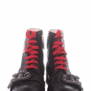 Gucci Black Leather Boots SZ 39.5