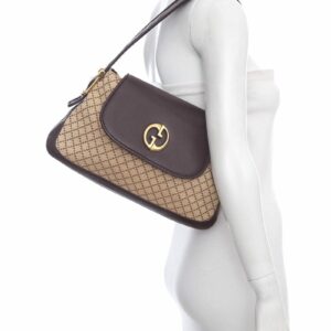 Gucci New Brown Damen Canvas Handbag