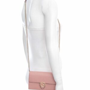 Gucci Pink Leather Interlocking G Cross-Body