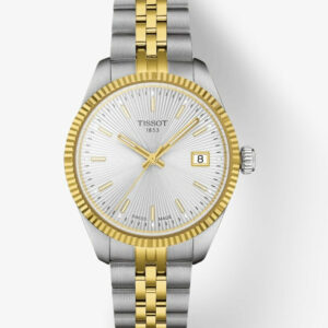 Tissot Ballade 34mm Silver Dial/Grey Yellow Gold Women's watch T1562102203100