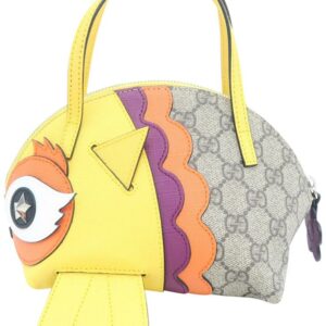 Gucci Brid Children Gg Supreme Grey Canvas Tote