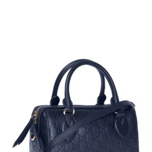 Guccissima Small Boston Navy