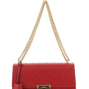 Medium Guccissima Padlock Bag Red