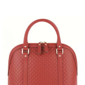 Medium Microguccissima Dome Satchel Red