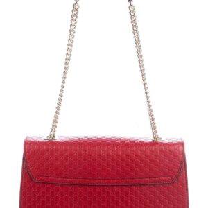 Microguccissima Medium Emily Bag Dark Red