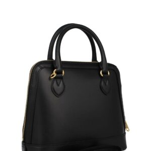 Small 1955 Gucci Horsebit Top Handle Bag Black