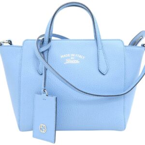 Gucci Swing Mini Blue Calfskin Tote
