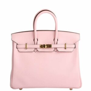 Hermes Birkin 25 Bag Rose Sakura Gold Hardware