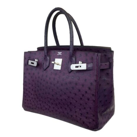 hermes-birkin-30-ostrich-raisin-used-open