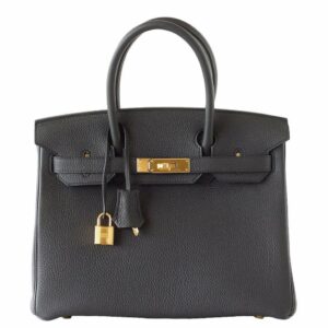 Hermes Birkin 30 Plomb Togo Bag Gold Hardware