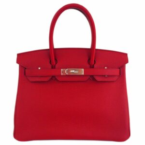 Hermes Birkin 30 Rouge Garance Bag Togo