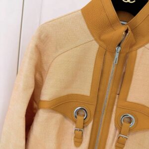 Hermes Leather Cashmere long coat