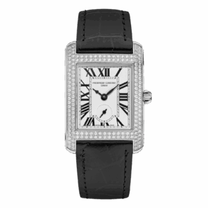36x25mm Classics Carree Silver Dial Diamond Bezel Watch