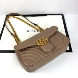 Gucci GG Marmont small cross-body bag flesh color