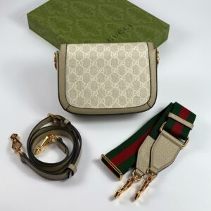 Gucci Horsebit 1955 shoulder bag white