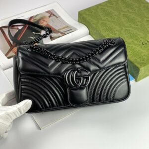 Gucci GG Marmont small shoulder bag black
