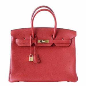 Hermes Birkin 25 Vermillion Bag