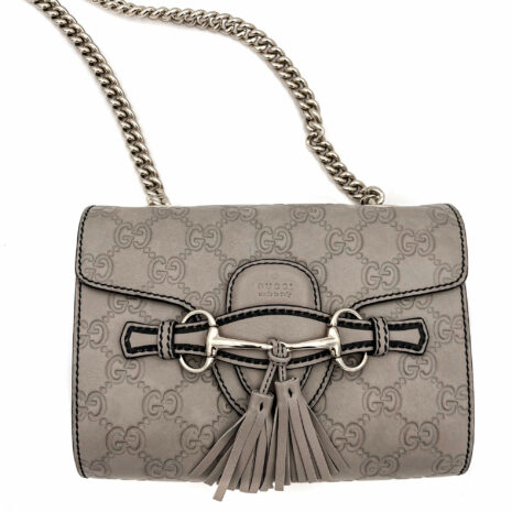 second-hand-gucci-emily-guccissima-grey-leather-chain-bag-586381