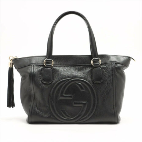 second-hand-gucci-gucci-soho-working-black-leather-tote-890751