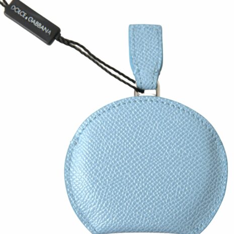 Dolce & Gabbana Blue Leather Keychain