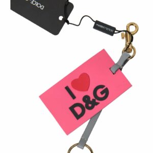 Dolce & Gabbana I Love DG Keychain ONE SIZE Pink