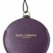 Dolce & Gabbana Compact Mirror Leather Purse ONE SIZE Purple
