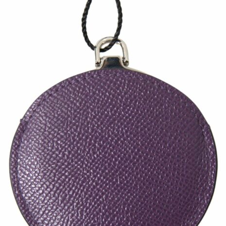 Dolce & Gabbana Compact Mirror Leather Purse