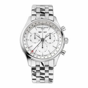 40mm Classics Quartz Chronograph Triple Calendar Silver Dial Watch