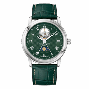 40mm Classics Heart Beat Moonphase Date Green Dial Watch